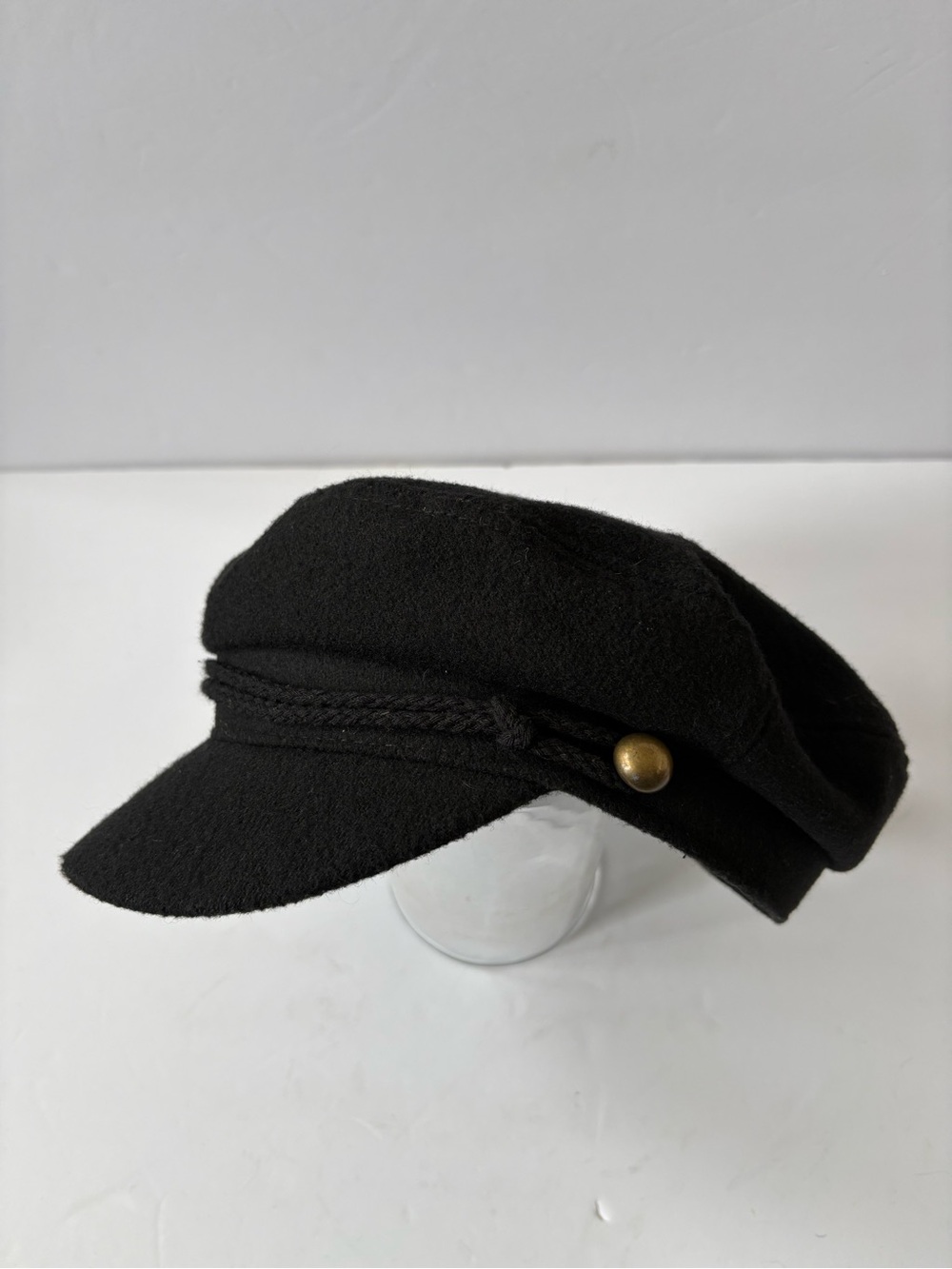 Free Press Wool Blend Nautical Sailor Greek Fisherman Skipper Fiddler Hat Cap OS